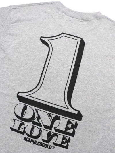 画像5: ACAPULCO GOLD ONE LOVE TEE HEATHER GREY