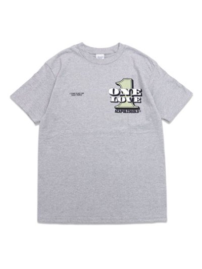 画像1: ACAPULCO GOLD ONE LOVE TEE HEATHER GREY