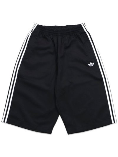 画像1: 【送料無料】ADIDAS ADICOLOR SST COTTON TWILL SHORTS-BLACK