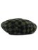 画像2: 【SALE】KANGOL FAUX FUR BERET-OLIVE CHECK (2)