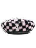 【SALE】KANGOL FAUX FUR BERET-PEPTO CHECK
