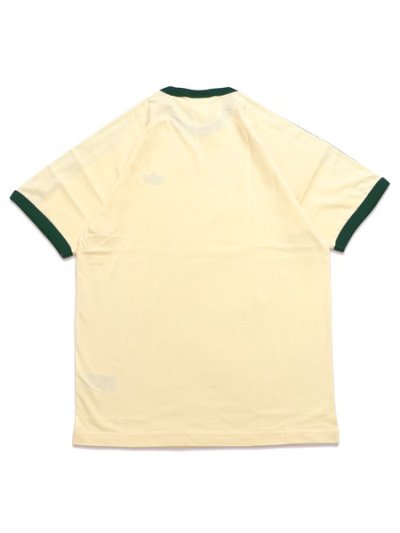 画像2: ADIDAS 3-STRIPES TEE-WARM VANILLA/COLLEGIATE GREEN