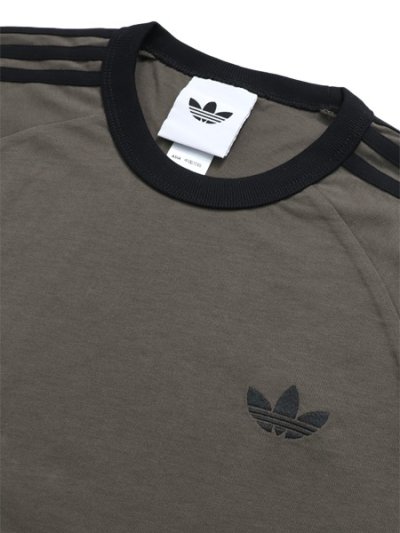 画像3: ADIDAS 3-STRIPES TEE-BRANCH/BLACK