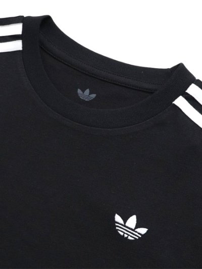 画像3: 【KIDS】ADIDAS KIDS 3-STRIPES L/S TEE-BLACK