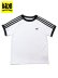 画像1: 【KIDS】ADIDAS KIDS 3-STRIPES TEE-WHITE/BLACK (1)