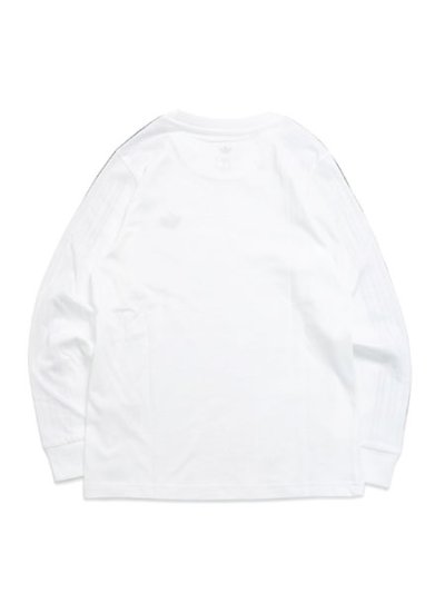 画像2: 【KIDS】ADIDAS KIDS 3-STRIPES L/S TEE-WHITE