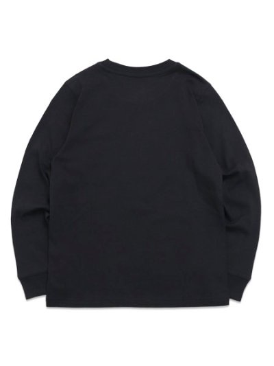 画像2: 【KIDS】ADIDAS KIDS 3-STRIPES L/S TEE-BLACK