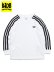 画像1: 【KIDS】ADIDAS KIDS 3-STRIPES L/S TEE-BLACK (1)