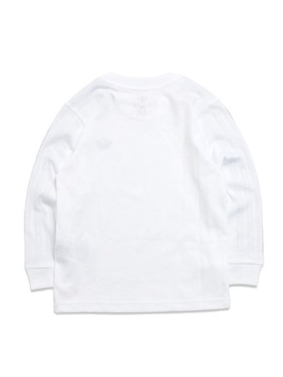 画像2: 【KIDS】ADIDAS KIDS 3-STRIPES L/S TEE-BLACK