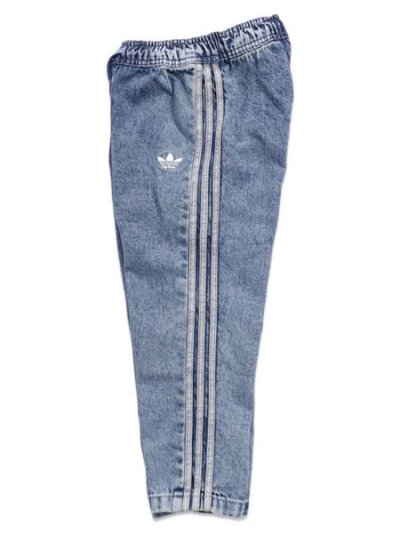 画像3: 【KIDS】ADIDAS KIDS FIREBIRD DENIM TRACK PANTS-WORN BLUE DENIM