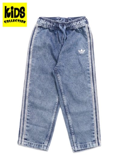 画像1: 【KIDS】ADIDAS KIDS FIREBIRD DENIM TRACK PANTS-WORN BLUE DENIM
