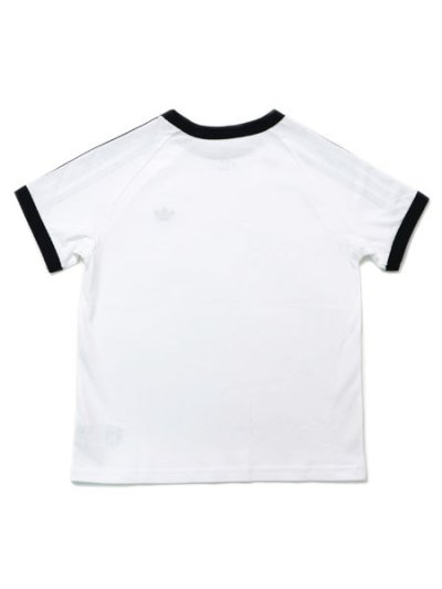 画像2: 【KIDS】ADIDAS KIDS 3-STRIPES TEE-WHITE/BLACK