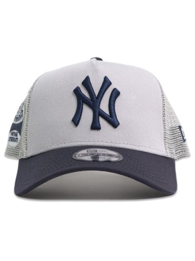 画像2: 【KIDS】NEW ERA YOUTH 9FORTY A-FRAME TRUCKER YANKEES GREY/NAVY