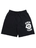 【送料無料】DENIM TEARS DENIM UNIVERSITY SWEATSHORTS BLACK/WHITE
