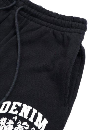 画像3: 【送料無料】DENIM TEARS DENIM UNIVERSITY SWEATSHORTS BLACK/WHITE