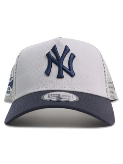 画像2: NEW ERA 9FORTY A-FRAME TRUCKER YANKEES GREY/NAVY