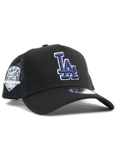画像1: NEW ERA 9FORTY A-FRAME TRUCKER DODGERS BLACK