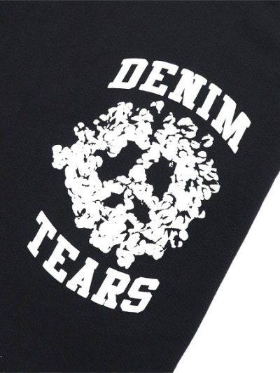 画像5: 【送料無料】DENIM TEARS DENIM UNIVERSITY SWEATSHORTS BLACK/WHITE