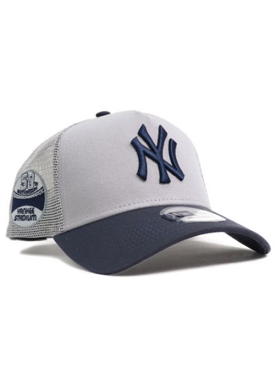 画像1: NEW ERA 9FORTY A-FRAME TRUCKER YANKEES GREY/NAVY