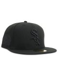 NEW ERA 59FIFTY BLK ON BLK WHITE SOX