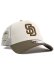 画像1: NEW ERA 9FORTY A-FRAME TRUCKER PADRES STONE/MOSS (1)