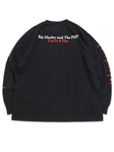 画像2: POT MEETS POP BOB MARLEY CATCH A FIRE LS TEE BLACK