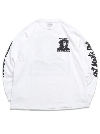 画像1: POT MEETS POP BOB MARLEY NATTY DREAD LS TEE WHITE