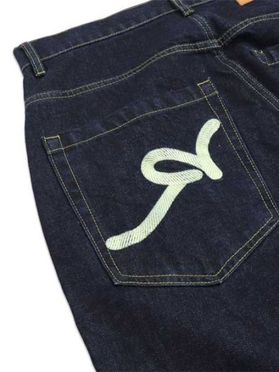 画像6: 【送料無料】ROCAWEAR BACK POCKET EMBROIDERY CONTRAST STITCH JEANS INDIGO