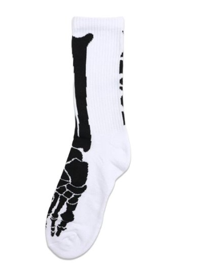 画像2: VANSON CREW SOCKS BONE-B