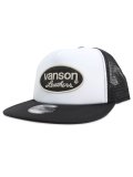VANSON LOGO TRUCKER WHITE