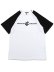 画像1: ROCAWEAR CLASSIC RAGLAN LOGO TEE WHITE/BLACK (1)