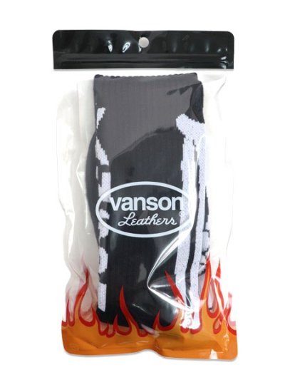 画像1: VANSON CREW SOCKS BONE-A