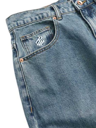 画像3: 【送料無料】ROCAWEAR BACK POKET EMBROIDERY DENIM PANTS LIGHT INDIGO