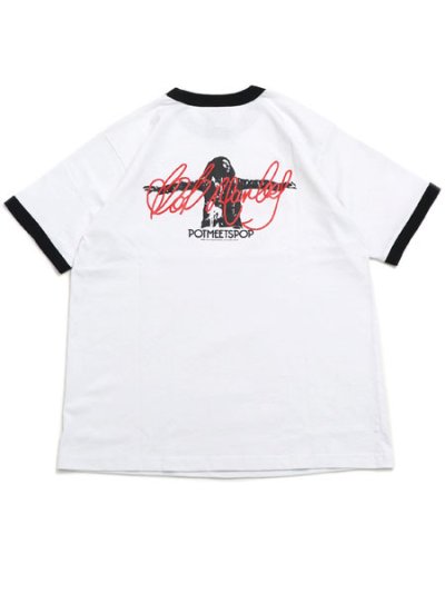 画像2: POT MEETS POP BOB MARLEY EXODUS RINGER TEE WHITE