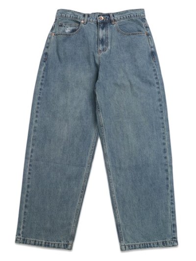 画像2: 【送料無料】ROCAWEAR BACK POKET EMBROIDERY DENIM PANTS LIGHT INDIGO