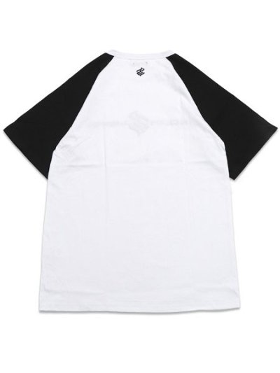 画像2: ROCAWEAR CLASSIC RAGLAN LOGO TEE WHITE/BLACK