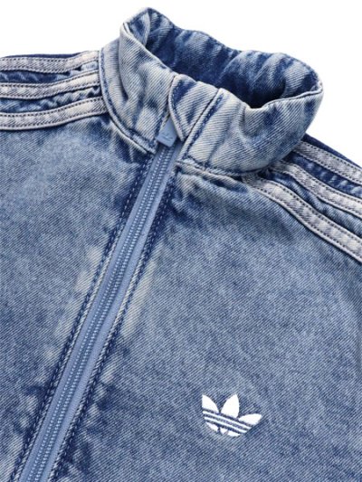 画像3: 【KIDS】ADIDAS KIDS FIREBIRD LOOSE DENIM TRACK TOP-WORN BLUE DENIM