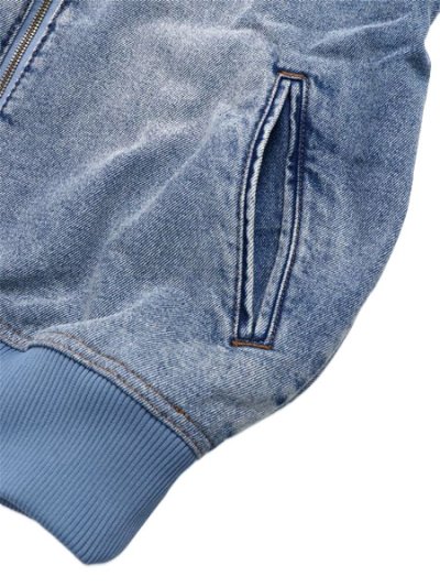 画像5: 【送料無料】ADIDAS FIREBIRD ADICOLOR DENIM TRACK TOP LIGHT WASH-WORN BLUE DENIM
