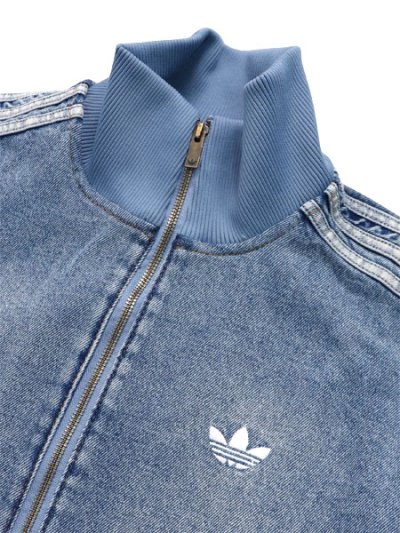 画像4: 【送料無料】ADIDAS FIREBIRD ADICOLOR DENIM TRACK TOP LIGHT WASH-WORN BLUE DENIM