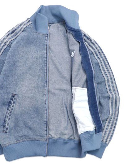 画像3: 【送料無料】ADIDAS FIREBIRD ADICOLOR DENIM TRACK TOP LIGHT WASH-WORN BLUE DENIM