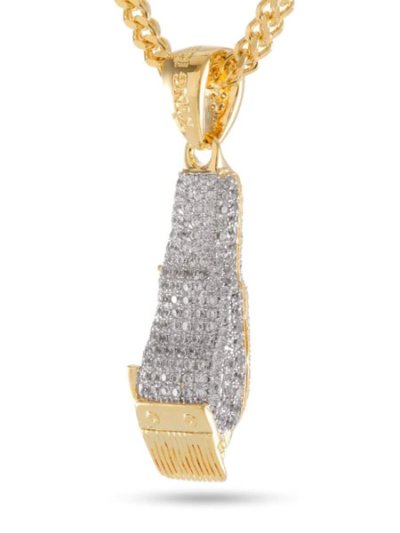 画像3: 【送料無料】KING ICE BARBER SHOP CLIPPERS 1.6" 14K GOLD NECKLACE