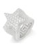 画像1: 【送料無料】KING ICE SHOOTING STAR STERLING SILVER WHITE GOLD RING (1)