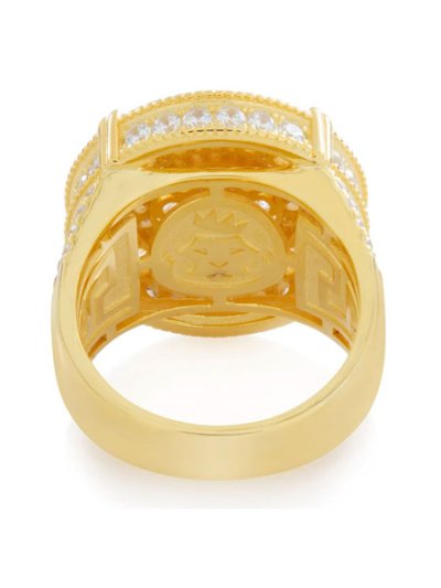画像3: 【送料無料】KING ICE BRILLIANT-CUT CLUSTER STERLING SILVER 14K VERMEIL RING