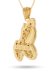 画像3: 【送料無料】KING ICE PRAYING HANDS EMOJI 1.4" 14K GOLD NECKLACE (3)