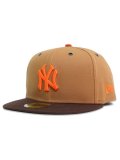 NEW ERA 59FIFTY BBQ DUCK YANKEES LIGHT BRONZE/BROWN SUEDE