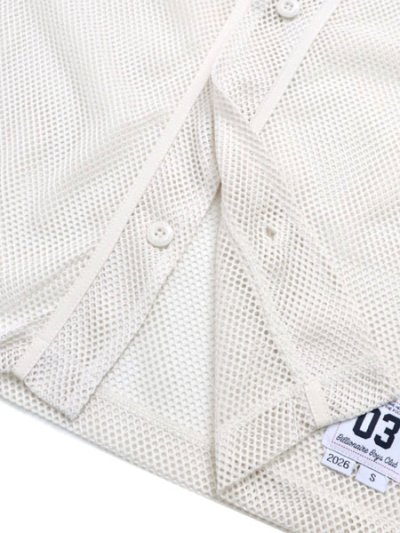 画像6: 【送料無料】BILLIONAIRE BOYS CLUB BB DUGOUT MESH BASEBALL JERSEY GARDENIA