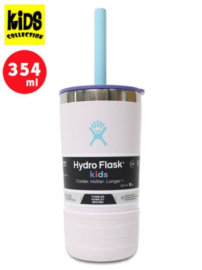 画像1: 【KIDS】Hydro Flask 12 OZ KIDS TUMBLER W/STRAW LID-CLOUD PINK
