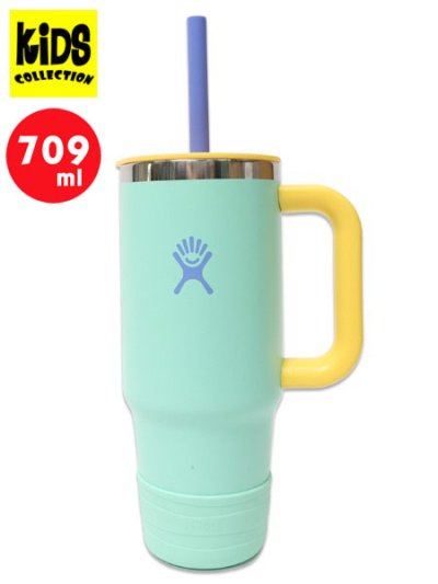 画像1: 【KIDS】Hydro Flask 24 OZ KIDS TUMBLER W/STRAW-MERMAID GREEN