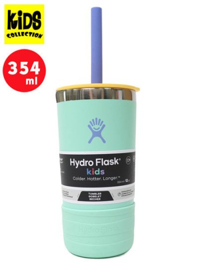 画像1: 【KIDS】Hydro Flask 12 OZ KIDS TUMBLER W/STRAW LID-MERMAID GREEN