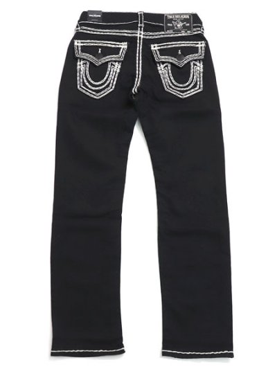 画像1: 【送料無料】TRUE RELIGION RICKY SUPER QT FLAP 30" STRAIGHT BODY RINSE BLACK